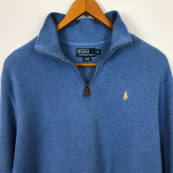 Polo Ralph Lauren Other - POLO RALPH LAUREN Men 100% Cotton XL Blue Sweater